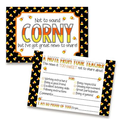 Corny Candy Corn Teacher Mail for Students by AmandaCreation 30ct Image 1