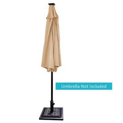 Costway 17.5'' Umbrella Base Stand Market Patio Standing Outdoor Living Heavy Duty (Square) Image 1
