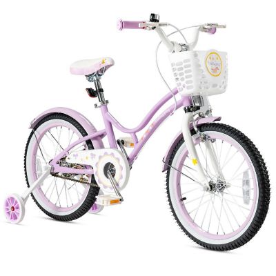 Costway 18'' Kids Bike Toddlers Freestyle Adjustable Bicycle w/ Training Wheels Image 1