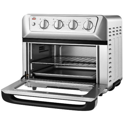 Costway 21.5QT Air Fryer Toaster Oven 1800W Countertop Convection Oven w/ Recipe Image 1