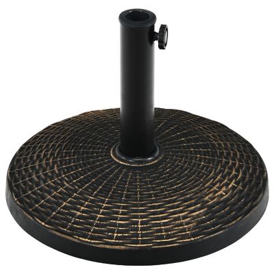 Costway 22 lbs Round Resin Patio Umbrella Base Stand Holder w/ Adjustable Knob Image 1