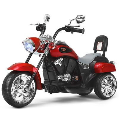Costway 3 Wheel Kids Ride On Motorcycle 6V Battery Powered Electric Toy Red Image 2