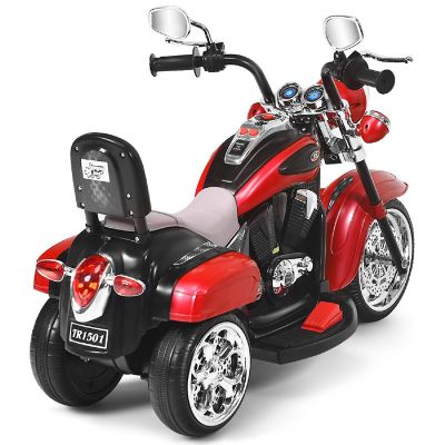 Costway 3 Wheel Kids Ride On Motorcycle 6V Battery Powered Electric Toy Red Image 3