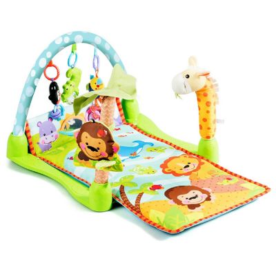 Costway 4-in-1 Baby Activity Play Mat Activity Center w/3 Hanging Toys for Kids Gift Image 1