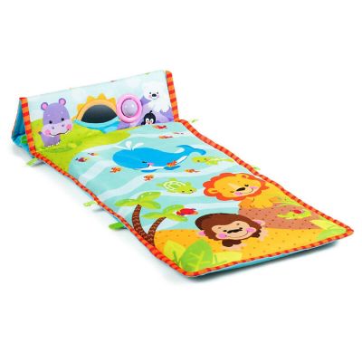 Costway 4-in-1 Baby Activity Play Mat Activity Center w/3 Hanging Toys for Kids Gift Image 1