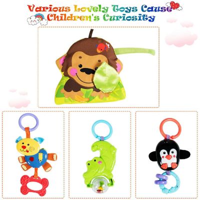 Costway 4-in-1 Baby Activity Play Mat Activity Center w/3 Hanging Toys for Kids Gift Image 3