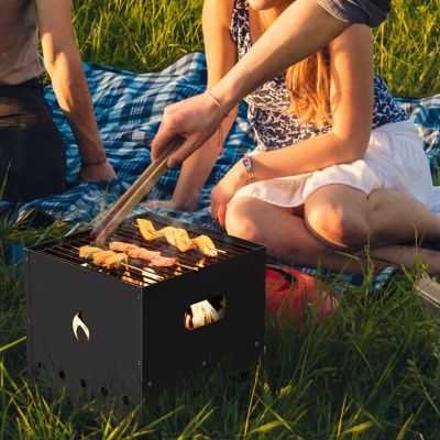 Costway 4-in-1 Multipurpose Outdoor Pizza Oven Wood Fired 2-Layer Detachable Oven Image 2
