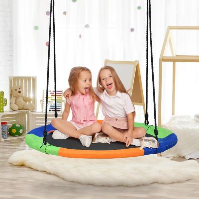 Costway 40'' Flying Saucer Tree Swing Indoor Outdoor Play Set Kids Gift Image 1