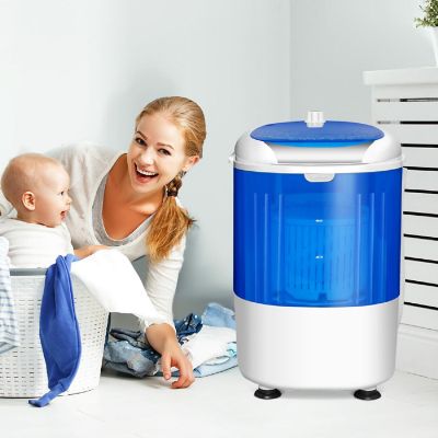 Costway 5.5lbs Portable Mini Compact Washing Machine Electric Laundry Spin Washer Dryer Image 2