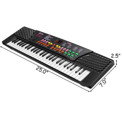 Costway 54 Keys Music Electronic Keyboard Kid Electric Piano Organ W/Mic & Adapter Image 1