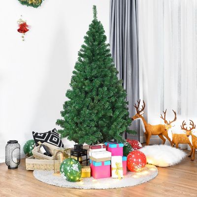 Costway 6Ft Artificial PVC Christmas Tree W/Stand Holiday Season Indoor Outdoor Green New Image 1