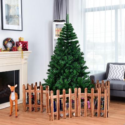 Costway 6FT PVC Christmas Tree 1000 Tips Hinged Solid Metal Legs Image 3