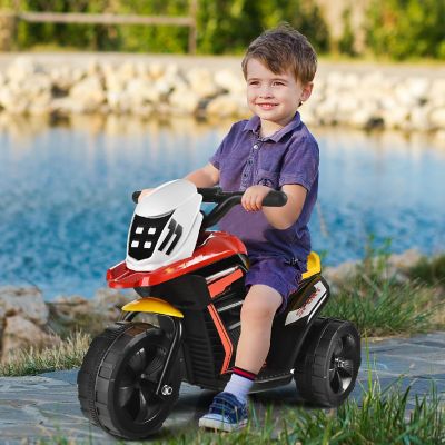 Costway 6V Ride-On Toy Motorcycle Trike 3-Wheel Electric Bicycle w/ Music&Horn Image 1