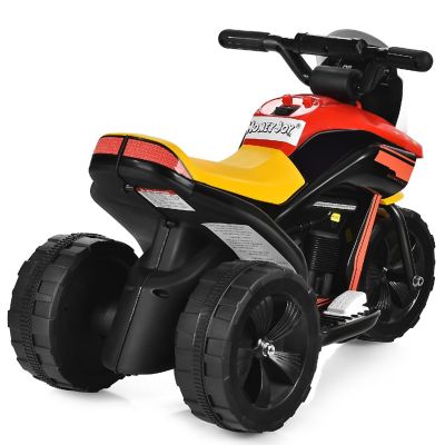 Costway 6V Ride-On Toy Motorcycle Trike 3-Wheel Electric Bicycle w/ Music&Horn Image 3