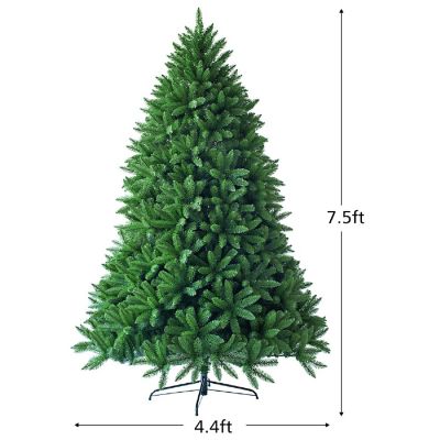 Costway 7.5ft Artificial Christmas Fir Tree 1968 Branch Tips Image 1