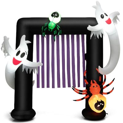 Costway 7.5FT Halloween Inflatable Archway Blow-up Festive Decoration for Backyard Porch Image 1