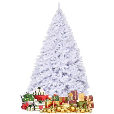 Costway 9Ft Hinged Artificial Christmas Tree Pine Tree 2132 Tips Metal Image 1