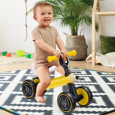 Costway Baby Balance Bike for 1-3 Years Old Riding Toy No Pedal for Boys & Girls Yellow Image 1