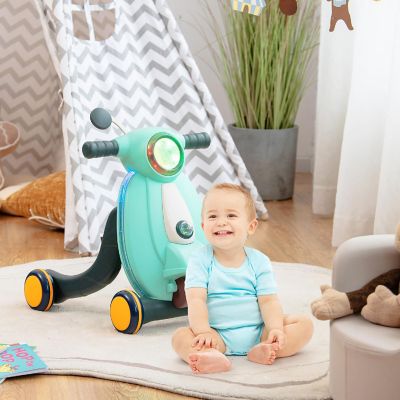 Costway Baby Sit to Stand Learning Walker w/ Lights & Sounds Green Image 2
