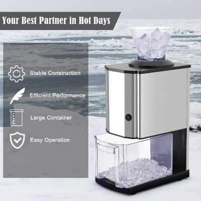 Costway Electric Stainless Steel Ice Crusher  Machine Professional Tabletop Image 3