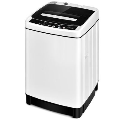Costway Full-Automatic Washing Machine 1.5 Cu.Ft 11 LBS Washer & Dryer White Image 1