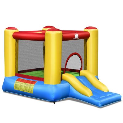 Costway Inflatable Bouncer Kids Bounce House Jumping Castle Slide with 480W Blower Image 1