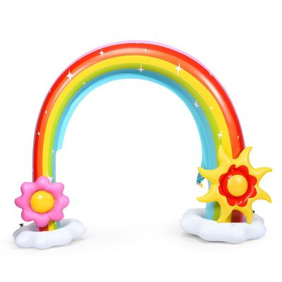 Costway Inflatable Rainbow Sprinkler Summer Outdoor Kids Spray Water Toy Yard Party Pool Image 1