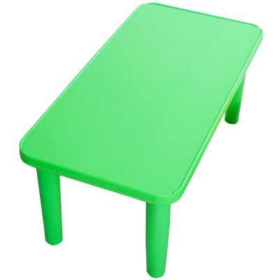 Costway Kids Portable Plastic Table Learn and Play Activity School Home Furniture Green Image 2