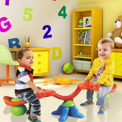 Costway Kids Seesaw 360 Degree Spinning Teeter Totter Bouncer Image 1