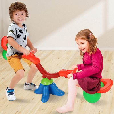 Costway Kids Seesaw 360 Degree Spinning Teeter Totter Bouncer Image 2