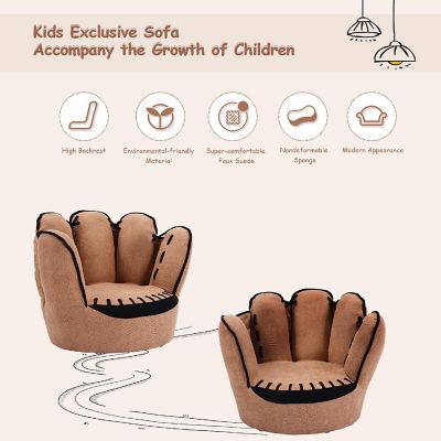 Costway Kids Sofa Five Finger Armrest Chair Couch Children Living Room Toddler Gift Image 3