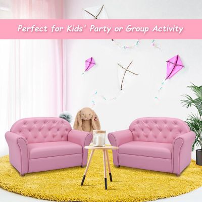 Costway Kids Sofa Princess Armrest Chair Lounge Couch Children Toddler Gift Image 1
