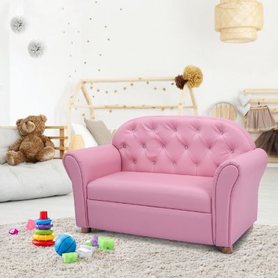 Costway Kids Sofa Princess Armrest Chair Lounge Couch Children Toddler Gift Image 2