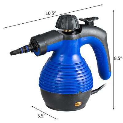 Costway Multifunction Portable Steamer Household Steam Cleaner 1050W W/Attachments Blue Image 1