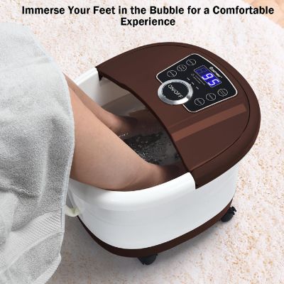 Costway Portable Electric Foot Spa Bath Shiatsu Roller Motorized Massager Fast Heating Image 1