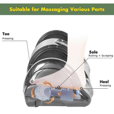 Costway Shiatsu Foot Massager Kneading and Rolling Leg Calf Ankle with Remote Gray Image 2