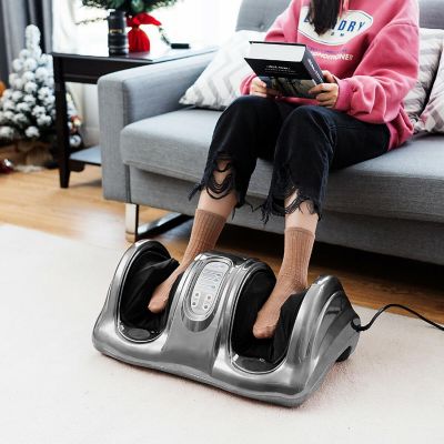 Costway Shiatsu Foot Massager Kneading and Rolling Leg Calf Ankle with Remote Gray Image 3