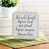 Cottagecore Mother&#8217;s Day Faith Tabletop Sign with Easel Image 1