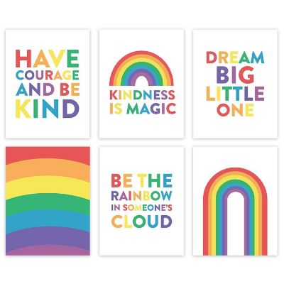 Courage Kindness Rainbow 6Pk 8.5x11in Image 1