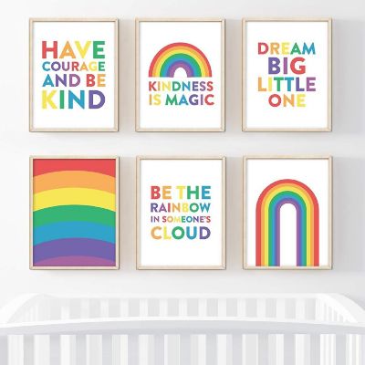 Courage Kindness Rainbow 6Pk 8.5x11in Image 1