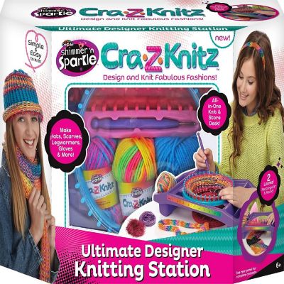 Cra Z Art Shimmer N Sparkle Cra Z Knitz Ultimate Designer Knitting Station Image 1