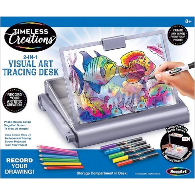 Cra-Z-Art Timeless Creations 2-in-1 Tracing Desk - Light Box Drawing Set, Kids Image 1