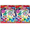 Cra-Z-Art Washable Finger Paints Set, 8 Colors Per Set, 2 Sets Image 1