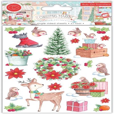 Craft Consortium Rub-Ons-Christmas Market Image 1