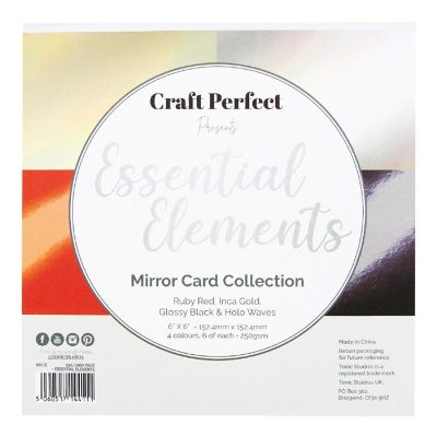 Craft Perfect Mirror Cardstock 6"X6" 24/Pkg-Essential Elements Image 1