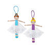 Craft Stick Snowflake Ballerina Ornament Craft Kit - Makes 12 Image 1