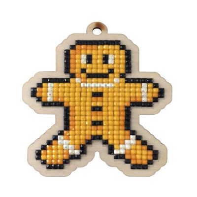 Crafting Spark - Gingerbread Man CSw447 Diamond Painting on Plywood Kit Image 1