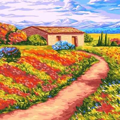 Crafting Spark - Painting by Numbers kit Crafting Spark Aroma Fields A097 19.69 x 15.75 in Image 1
