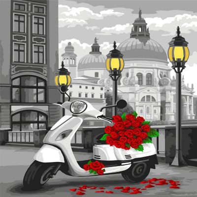 Crafting Spark - Painting by Numbers kit Crafting Spark Italian Holiday C034 19.69 x 15.75 in Image 1