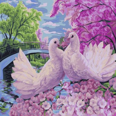 Crafting Spark - Painting by Numbers kit Crafting Spark Love Idyll H076 19.69 x 15.75 in Image 1